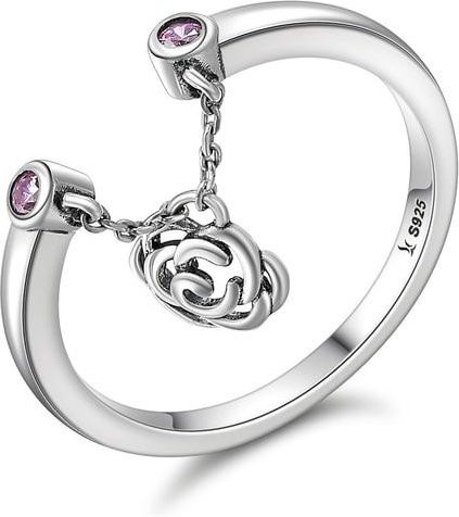 Kettenring 925 Silber, Zirkonia, Damen - Bild 1
