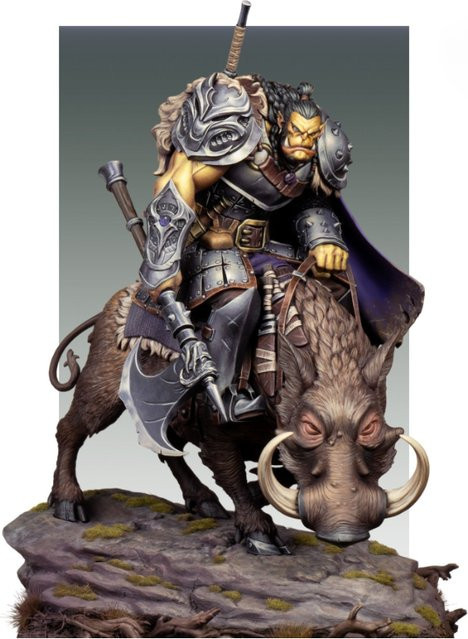 JIJIE Fantasy Orcs, Druckguss-Harzfigur, Maßstab 1:24, Modellbausatz - Bild 1
