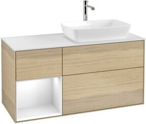 V&B Waschtischunterschrank Finion in Weiß lackiert, Breite: 120 cm, Tiefe: 50,1 cm, Höhe: 50,1 cm - Bild 1