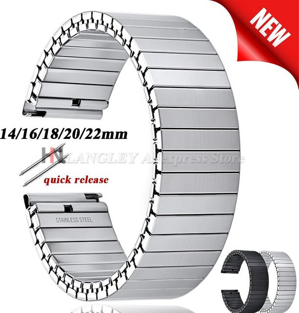 langley Uhrenarmband Edelstahl, Silber, Unisex - Bild 1