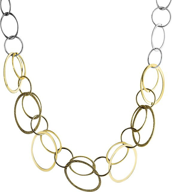 Celesta Halskette 925 Silber, zweifarbig, Damen, 45 cm - Bild 1