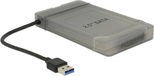 Delock 62742 Schnittstellen-Konverter USB 3.2 Gen 1 zu SATA 22 Pin in Schwarz und Transparent - Bild 1