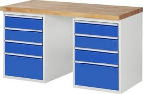 Rau Werkbank 7510A3 mit 8 Schubladen, Multicolor, B/T/H: 150 x 70 x 89 cm - Bild 1