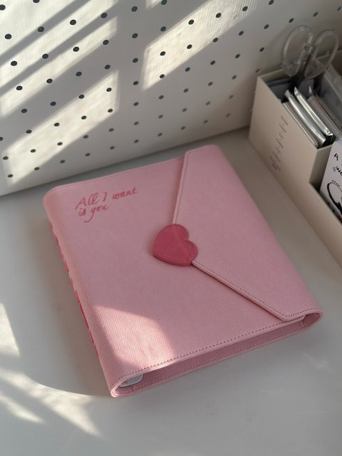 A5 Fotoalbum Pink Denim mit Love Pocket für 3-Zoll-Fotos im Anime-Stil - Bild 1