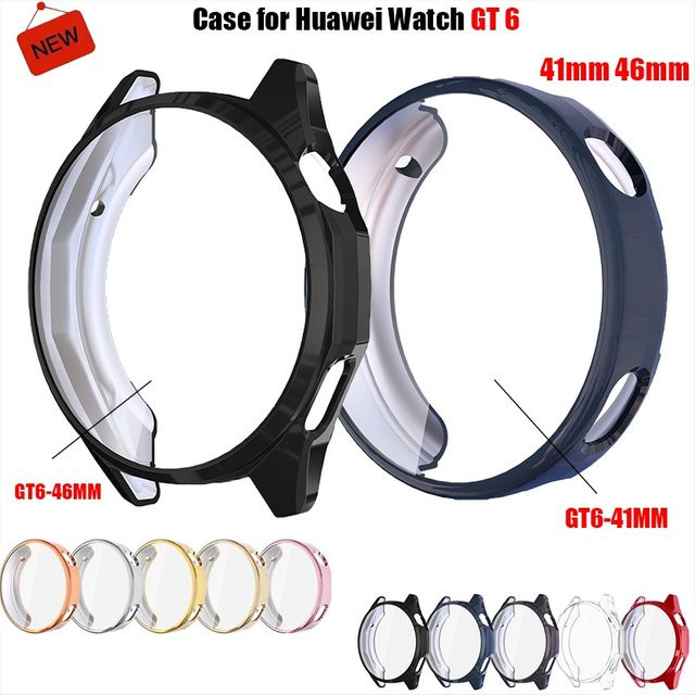 CAOWTAN Hülle für Huawei Watch GT 6, TPU-Stoßstangenschale, Kunststoff, Unisex - Bild 1