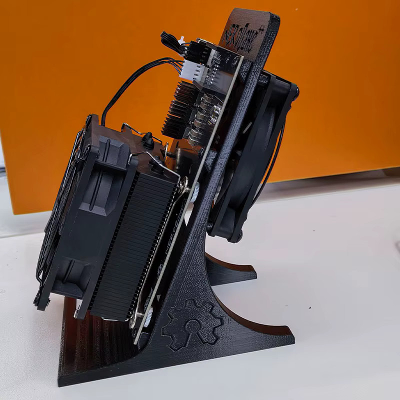 Bitaxe NerdMinerQaxe++Rev5.1 Bitcoin-Miner Open-Source-Lotterie-Mining-Gerät in Orange mit 4,8 bis 6TH/s - Bild 2