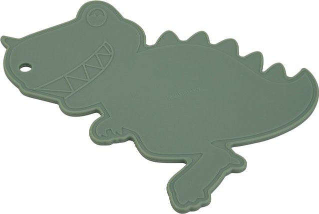 Fackelmann Kinder Schneidebrett Mini Cooking Dino in Grün - Bild 1