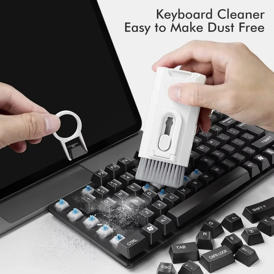 YYLMONE 8-in-1 Elektronik-Reinigungsset in Weiß für Bildschirm, Tastatur, Kopfhörer und Smartphone - Bild 2