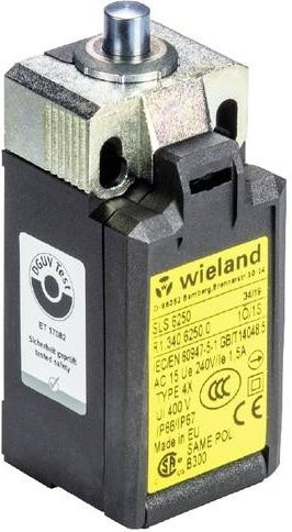 Wieland Electric SLS 6250 Sicherheitsschalter R1.340.6250.0 in Schwarz mit Metallgehäuse und IP66/IP67 Schutzart - Bild 1