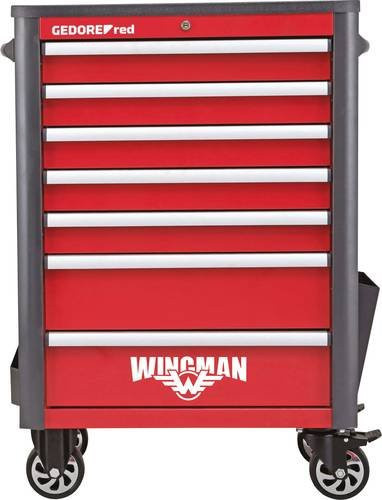 Gedore Red WINGMAN Werkstattwagen mit 7 Schubladen, Rot, B: 103,4 cm, T: 72,4 cm, H: 47,0 cm - Bild 1