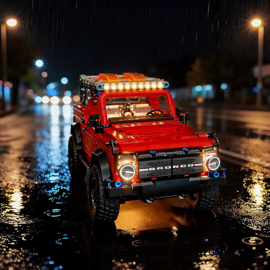 LYBMTWF LED-Beleuchtungsset für Lego 42213 Rennwagenmodell in Schwarz (ohne Bausteine) - Bild 3