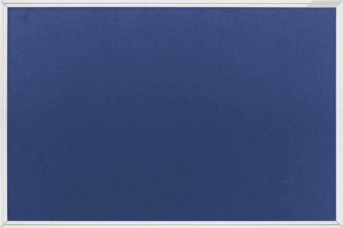 Magnetoplan Pinnwand aus Filz in Königsblau und Grau, B: 150 cm, H: 100 cm - Bild 1