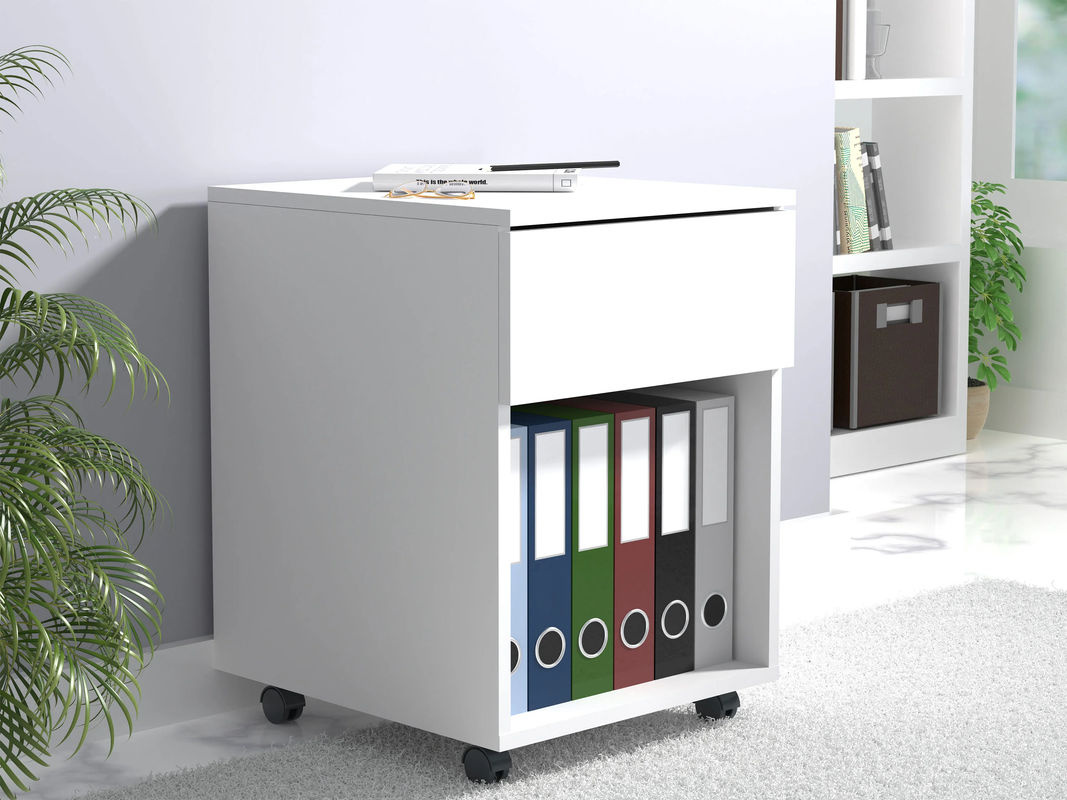VCM Rollcontainer Dalosa mit Schublade und Fach in Weiß, B: 39 cm, T: 45 cm, H: 55 cm - Bild 3