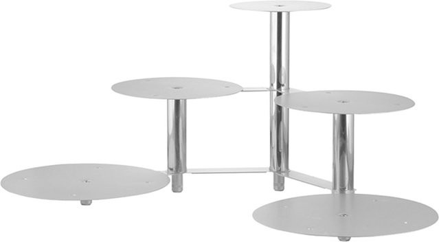 Schulte Ufer Tortenständer rund in Silber aus Edelstahl und Aluminium, Höhe: 38 cm - Bild 1