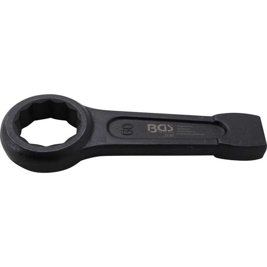BGS Schlag-Ringschlüssel aus Chrom-Vanadium in Schwarz, SW 60 mm - Bild 3