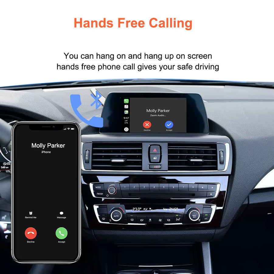 Bonroad Wireless CarPlay und Android Auto Modul für BMW NBT Systeme in Schwarz mit Wi-Fi und Bluetooth zur OEM Integration - Bild 3