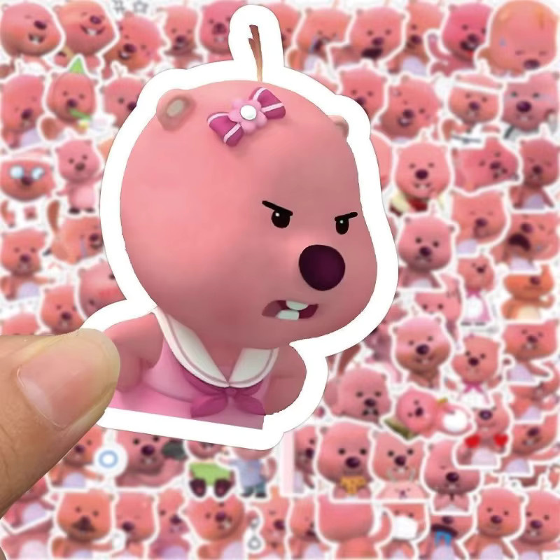 Loopy Stickers Niedliche Cartoon Little Ruby Emoji-Aufkleber in Multicolour für Handyhüllen, Wasserbecher und Notizbücher, Wasserdicht - Bild 2