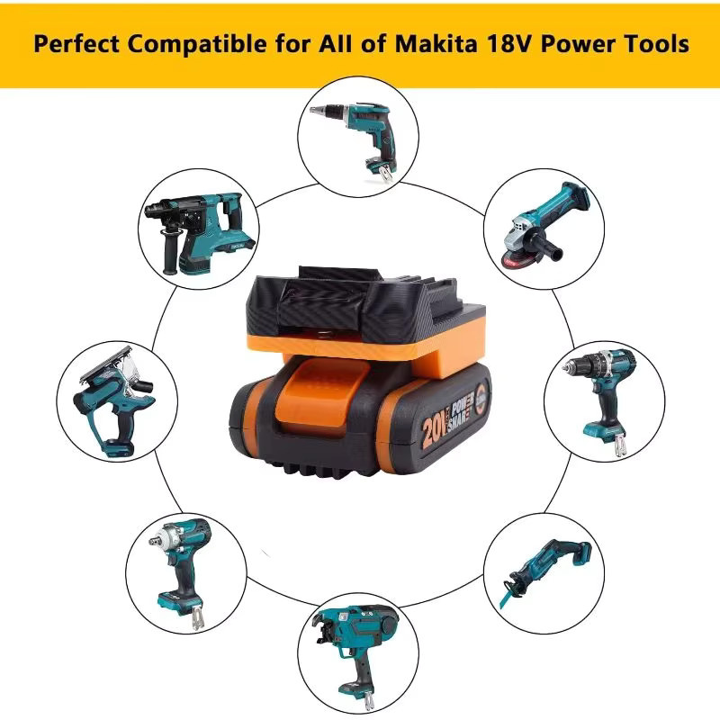 Worx zu Makita Akku Adapter für Worx 20V 4PIN Li-Ionen-Akkus und Makita 18V Werkzeuge - Bild 2