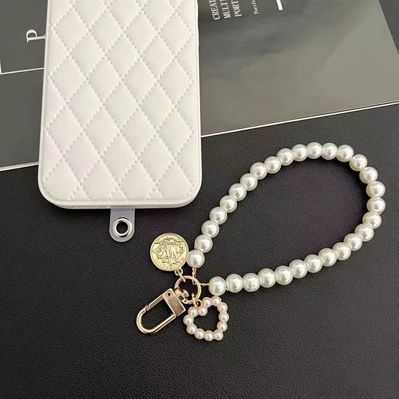 Handy Lanyard, Perle, Strass, handgewebt, Unisex - Bild 2