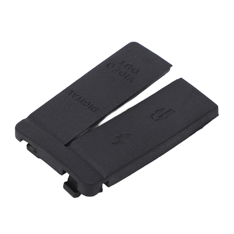 Andoer Untere Kameraabdeckung in Schwarz aus Gummi als Schutzabdeckung für die USB-Video-Out-Schnittstelle der 5D-Kamera - Bild 2