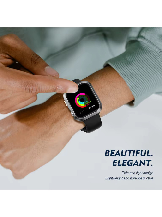 Apple Uhrenarmband-Zubehör Schutzhülle, Kunststoff, Schwarz - Bild 6
