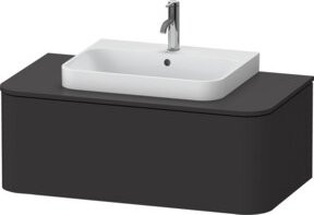 Duravit Waschtischunterschrank Happy D.2 Plus in Graphit Matt, Wandhängend, Breite: 100 cm, Tiefe: 55 cm, Höhe: 35,4 cm - Bild 1