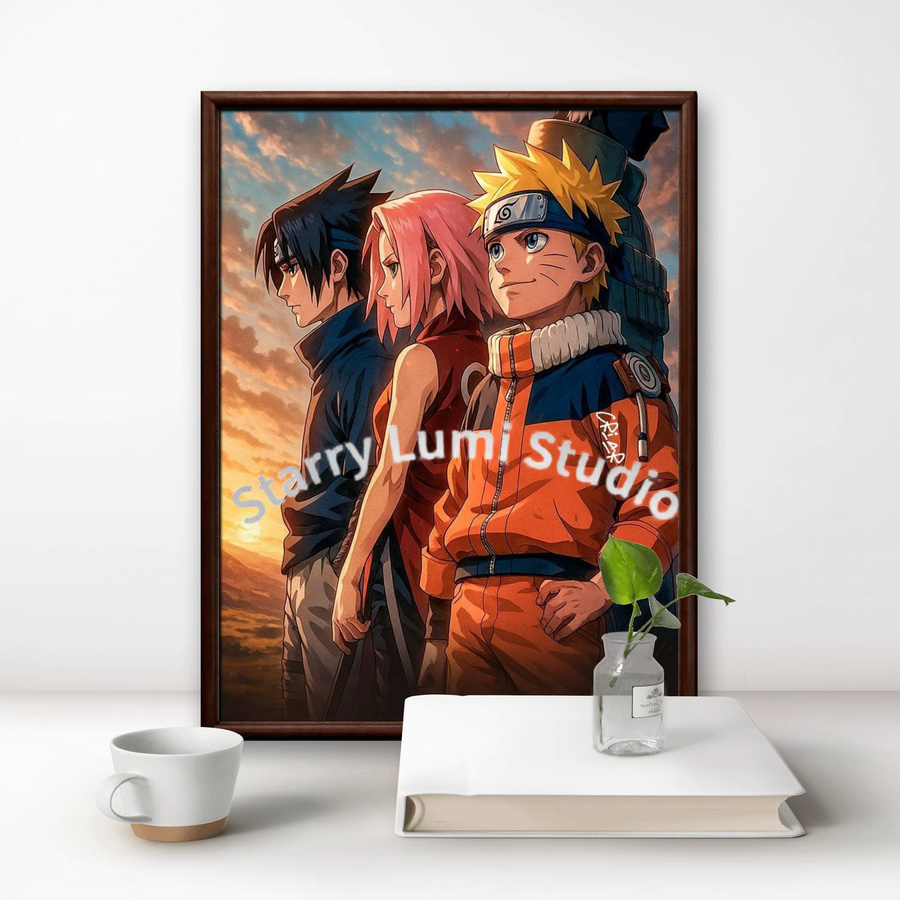 KAYOU Naruto 5D DIY Diamantmalerei Mosaik Set mit Strass für Kinder und Hobby zur Heimdekoration - Bild 2