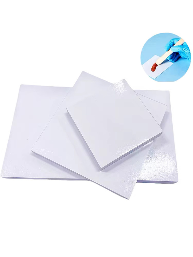 DENTWORLD Einweg-Dental-Mischpapier für das Prothesenlabor, 50 Blatt, weißes verdicktes Zementpapier - Bild 6