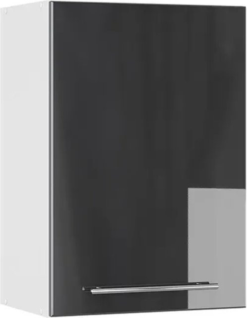 Vicco Hängeschrank Fame-Line Küchenschrank Anthrazit Hochglanz und Weiß mit Soft-Close-Türen Breite: 50 cm, Höhe: 72 cm, Tiefe: 34,1 cm - Bild 1
