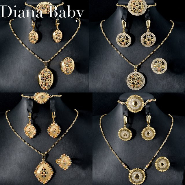 Schmuck-Set Diana baby, 18K Gold überzogen, Bunt, Perle, Damen - Bild 1