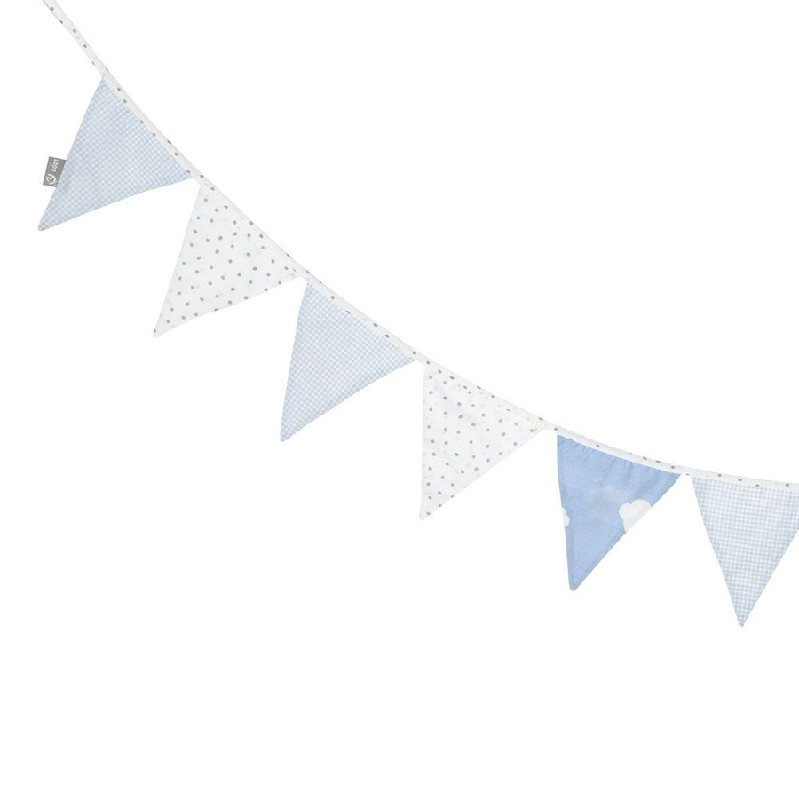 Roba Wimpelkette Kleine Wolke in Blau und Weiß aus Textil für Kinder - Bild 1