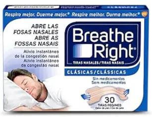 Breathe Right Nasenpflaster Kleine Größe, 30 Stück, Unisex, blue - Bild 1