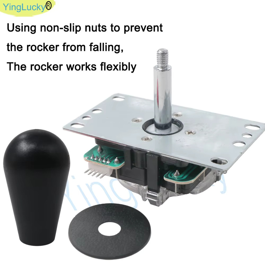 Sanwa Klassischer 5-poliger Arcade-Joystick mit ovalem Topball in Grün für PC, Raspberry Pi und Arcade Neo - Bild 3