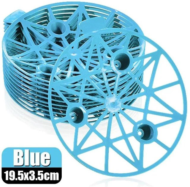 Happy520 Wassermelonen-Stützhalter aus Kunststoff, runde Pflanzenstützen und Klettergestell für den Gemüsegarten, Blau, 10 Stück - Bild 1
