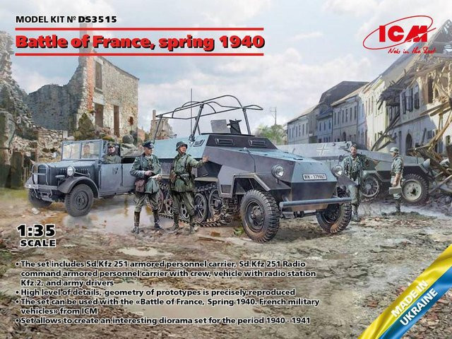ICM Battle of France, spring 1940, German combat vehicles, Fahrzeuge - Bild 1