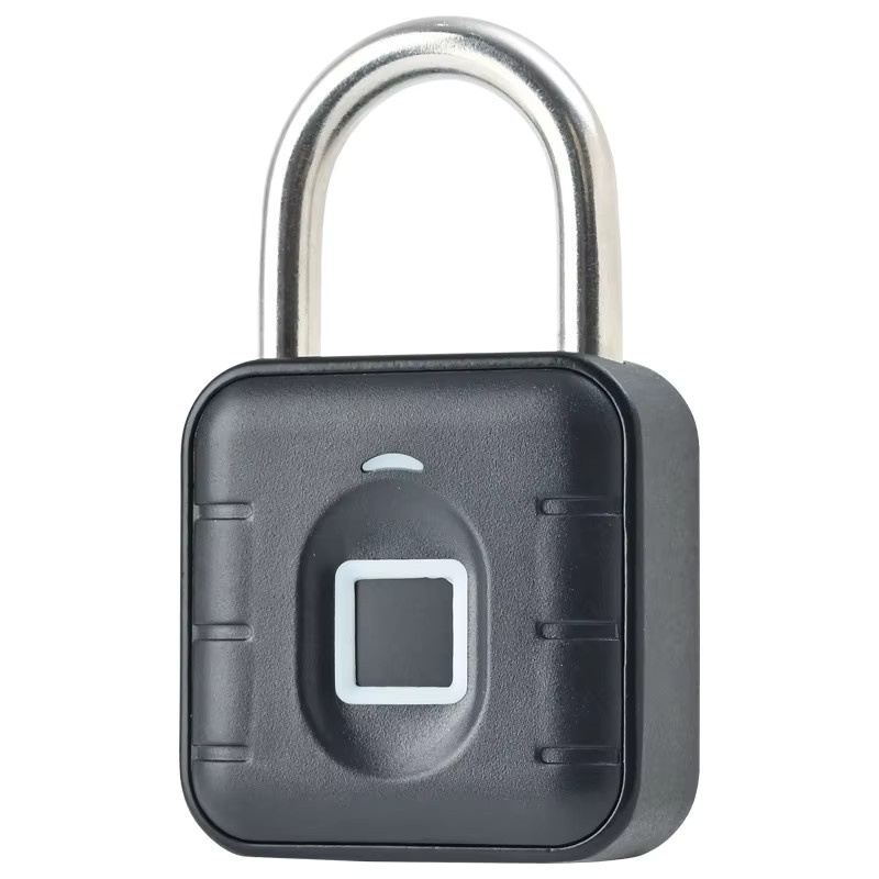 KERUI Fingerabdruck-Vorhängeschloss Schwarz, wasserdichtes und wiederaufladbares USB-Sicherheits-Vorhängeschloss für den Außenbereich - Bild 7