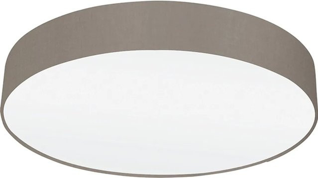 Eglo Deckenleuchte Pasteri 1-flammig in Taupe und Beige aus Stahl mit Textilschirm und E27 Fassung - Bild 1