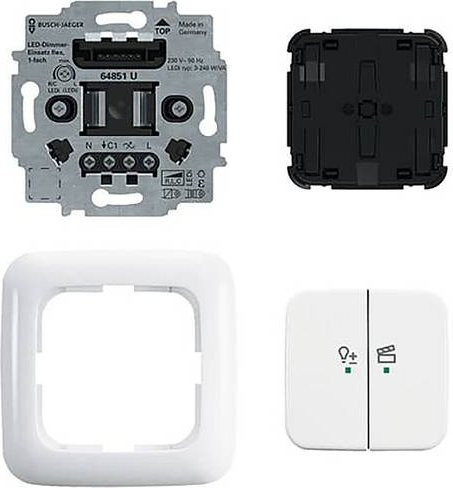 Busch-Jaeger Dimmer mit Bluetooth und Fernbedienung für LED in Weiß 2CKA006200A0290 - Bild 1