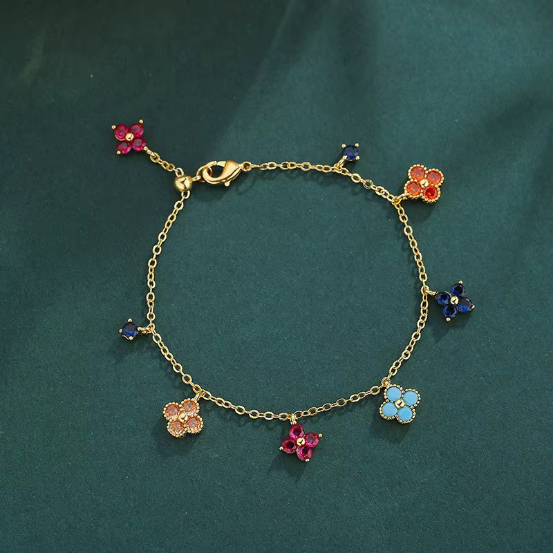 QEG Armband, 925 Silber, Bunt, Diamant, Zirkonia, Damen - Bild 1