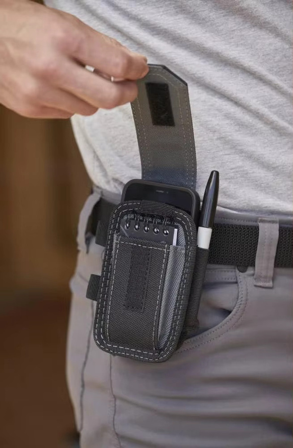 Toughbuilt Smartphone-Tasche TB-33C in Schwarz, verschleißfeste Stift-Hüfttasche ohne Schnellverschluss, B/T/H: 14,5 x 9,0 x 5,0 cm - Bild 4