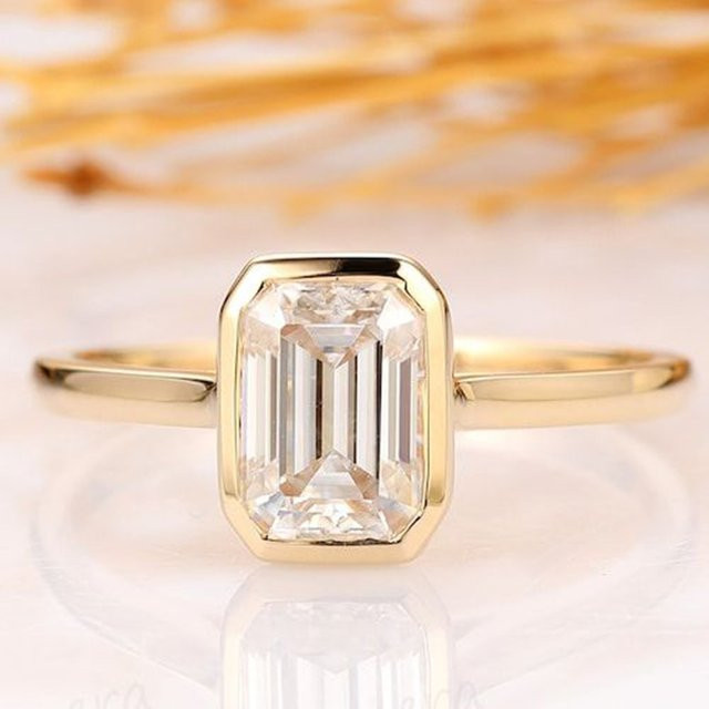 Verlobungsring 925 Silber, Gold, Zirkonia, Damen - Bild 1