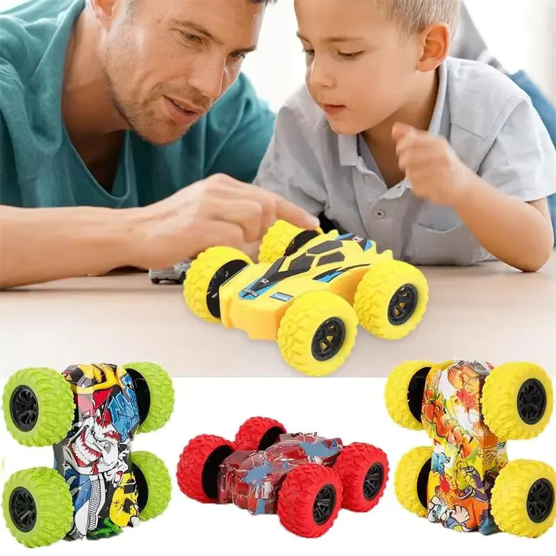 hairun Kreatives zurückziehbares Auto, doppelseitiges Fahrzeug, Kinderspielzeugauto - Bild 2