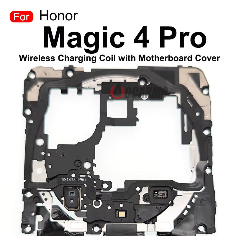 Honor Magic 4 Pro Ersatzteil Set mit NFC Modul, Drahtlose Ladespule, Flex Kabel, Motherboard Abdeckung sowie Proximity- und Umgebungslichtsensor in Schwarz - Bild 3