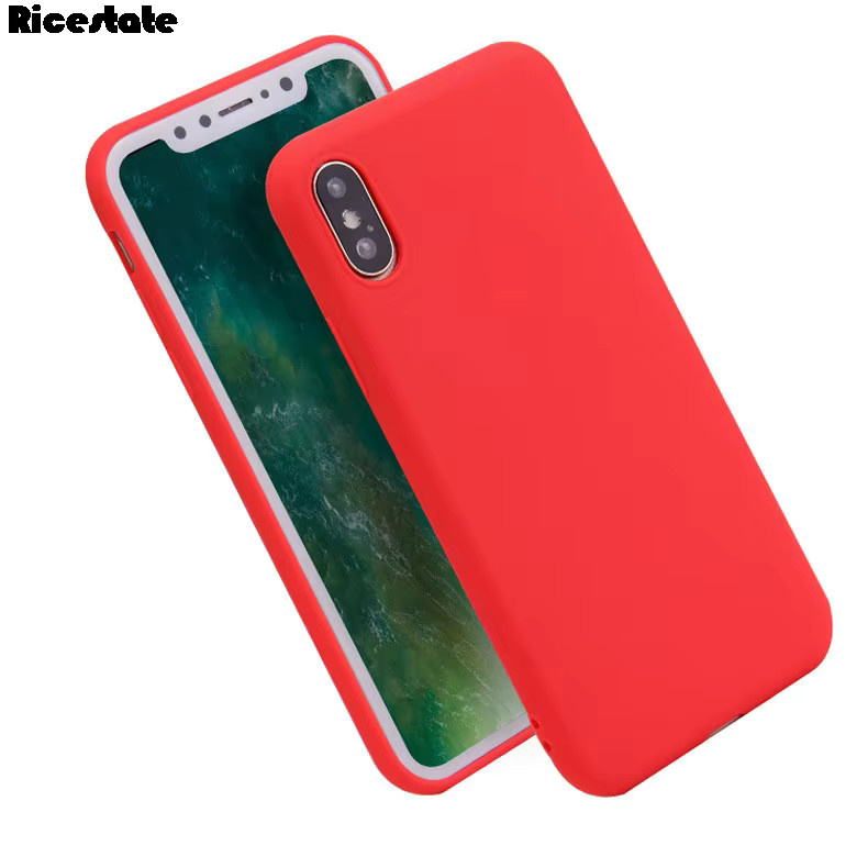 Ricesestate Silikon Schutzhülle für iPhone X, XR, XS und XS Max in Weiß - Bild 2