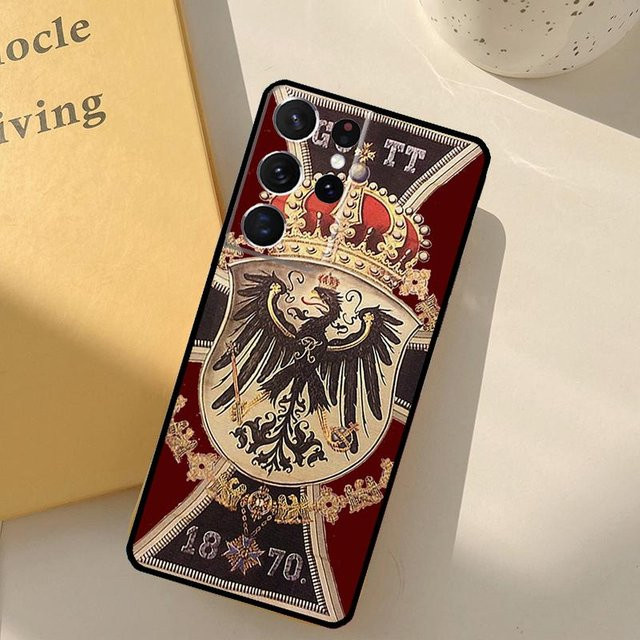 Handyhülle Deutsches 1870 Gott mit Uns Eisernes Kreuz für Samsung Galaxy S25 S24 S23 S22 S21 S20 Ultra S10 Plus S9 und S25 FE in Multicolour - Bild 1