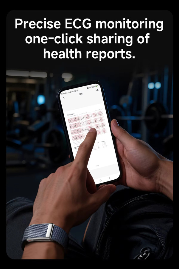 VWAR Loop Life Fitness Tracker Smartwatch mit EKG, PPG, SpO2, Herzfrequenz- und Blutdruckmessung sowie Schrittzähler - Bild 4