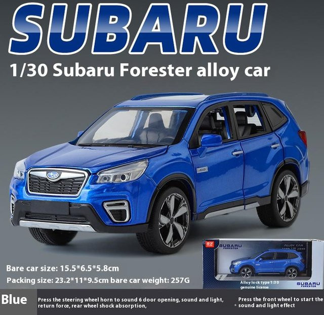 Maisto Subaru Forester, Automodell, 1:30, blau, mit Licht und Sound, ab 4 Jahren - Bild 1