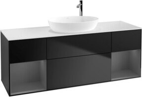 V&B Waschtischunterschrank Finion in Blau lackiert, Breite: 160 cm - Bild 1