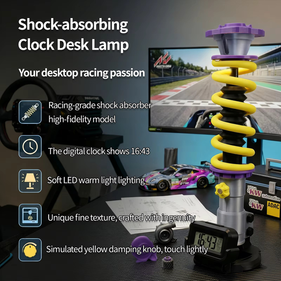 DLY Schreibtischlampe im Industriestil mit Touch-Funktion und USB-Anschluss, dekoratives Nachtlicht in Rot und Mehrfarbig für das Kinderzimmer - Bild 3