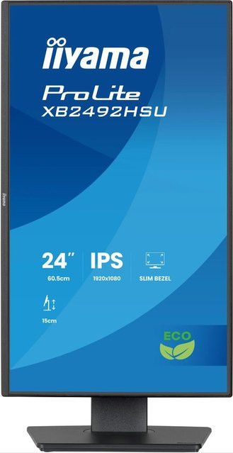 Iiyama ProLite XB2492HSU-B1 LED-Monitor, 24 Zoll, Full HD, IPS, 120Hz, Schwarz - Bild 2